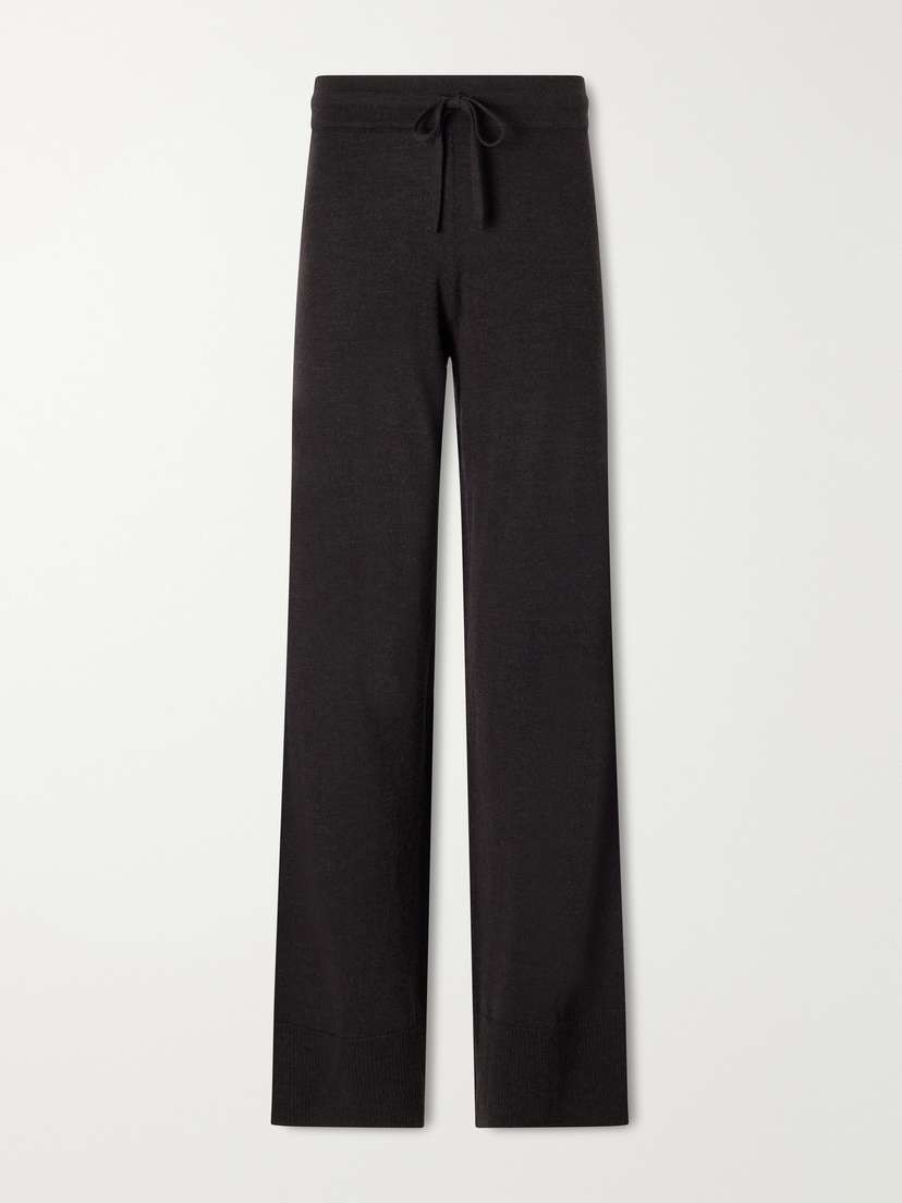 Geilo Drawstring Merino Wool Straight-leg Pants Geilo Drawstring Merino Wool Straight-leg Pants