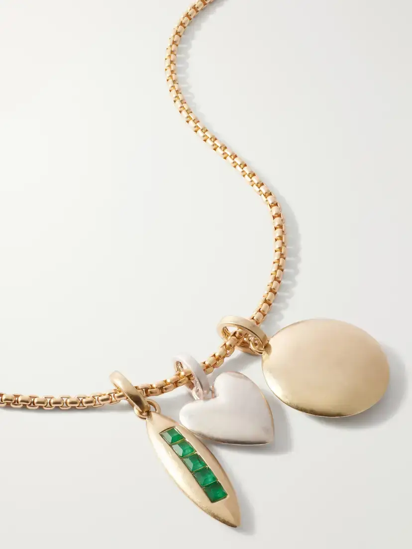 Roxanne Assoulin The Long Token Gold And Silver-tone Chain Necklace | Thumbnail 4 Roxanne Assoulin The Long Token Gold And Silver-tone Chain Necklace | Thumbnail 4