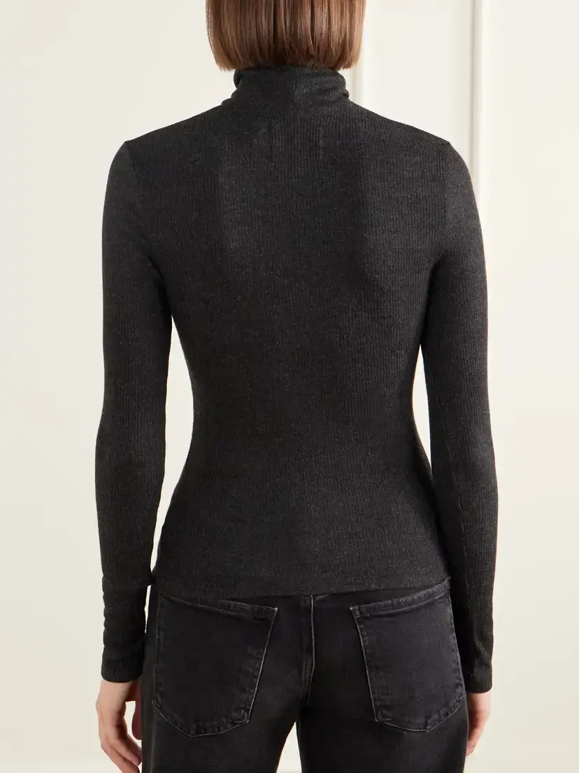 Citizens of Humanity Caradene Ribbed Jersey Turtleneck Top | Thumbnail 4 Citizens of Humanity Caradene Ribbed Jersey Turtleneck Top | Thumbnail 4