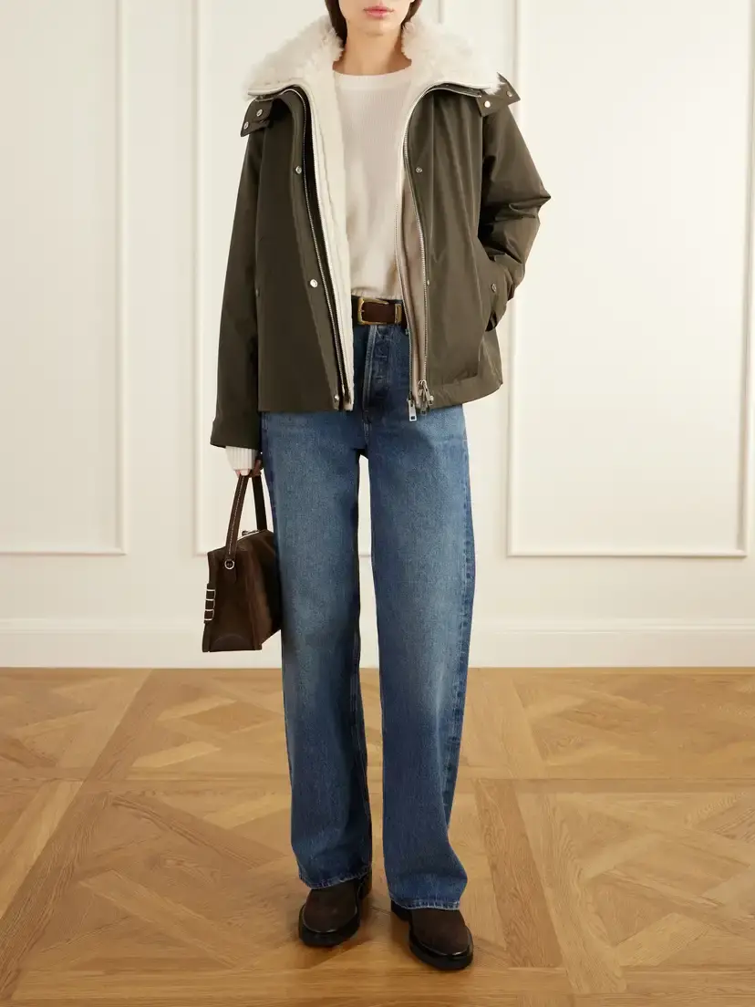 Yves Salomon Hooded Padded Shearling-trimmed Shell Jacket | Thumbnail 2