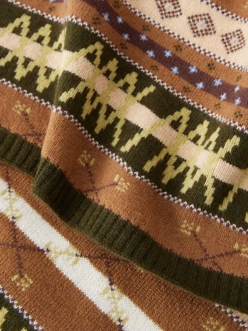 We Norwegians Skye Fair Isle Merino Wool Scarf | Thumbnail 4 We Norwegians Skye Fair Isle Merino Wool Scarf | Thumbnail 4