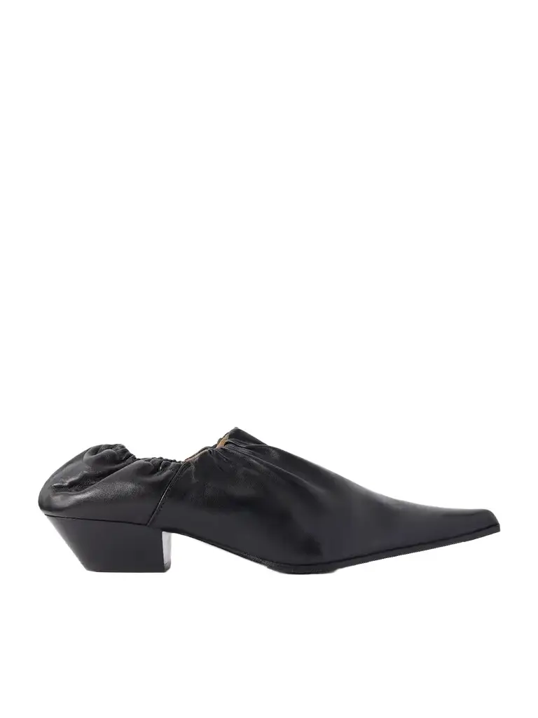 Our Legacy Ranch Envelope 35 Gathered Leather Pumps
