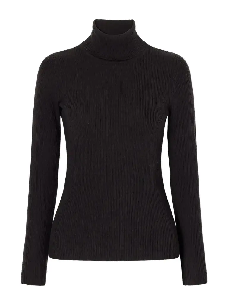 Geilo Ribbed Merino Wool Turtleneck Sweater