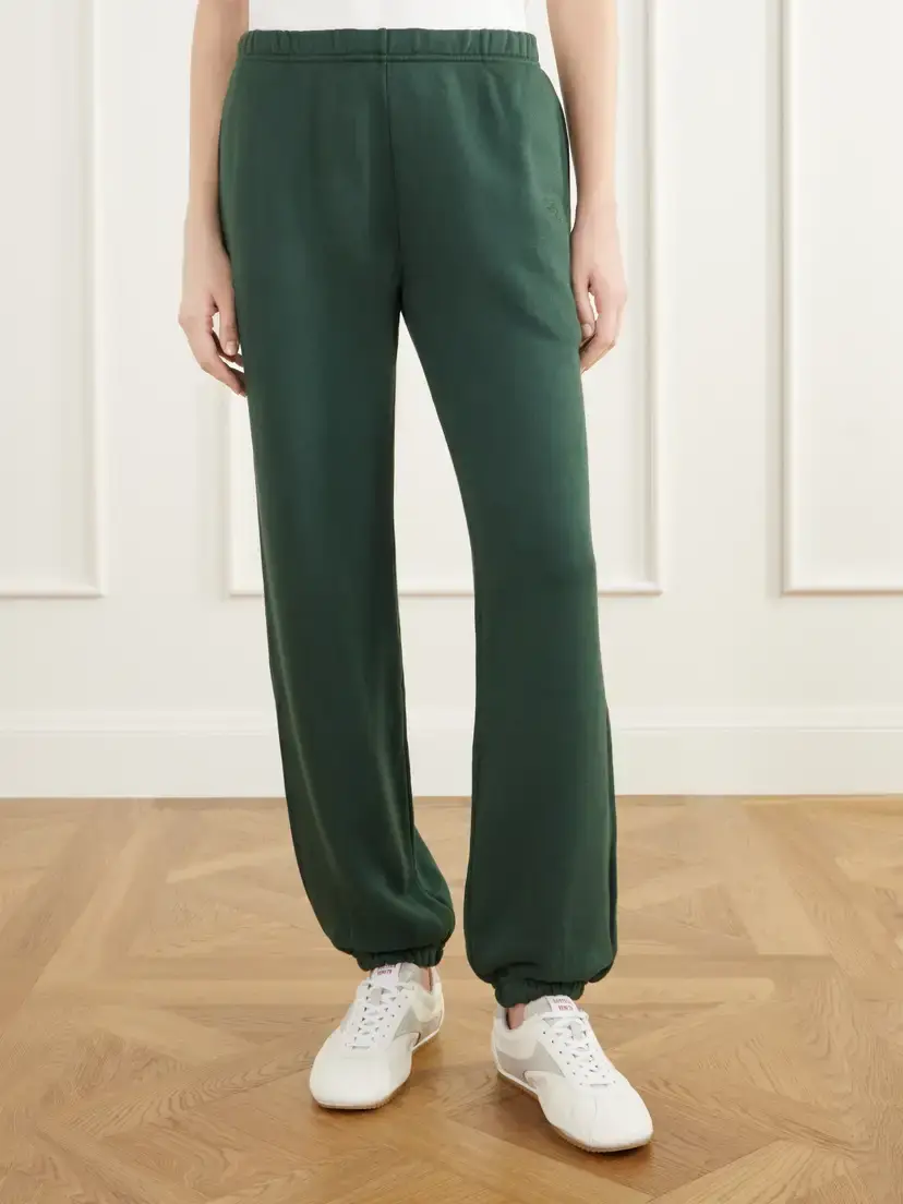 ÉTERNE Logo-embroidered French Cotton And Modal-blend Terry Tapered Track Pants | Thumbnail 3 ÉTERNE Logo-embroidered French Cotton And Modal-blend Terry Tapered Track Pants | Thumbnail 3