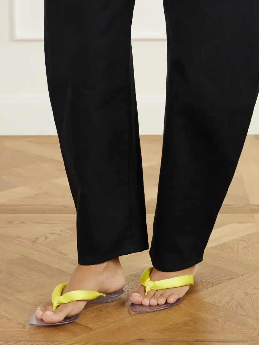 ALAÏA Invisible Jelly Satin-trimmed Sandals | Thumbnail 2