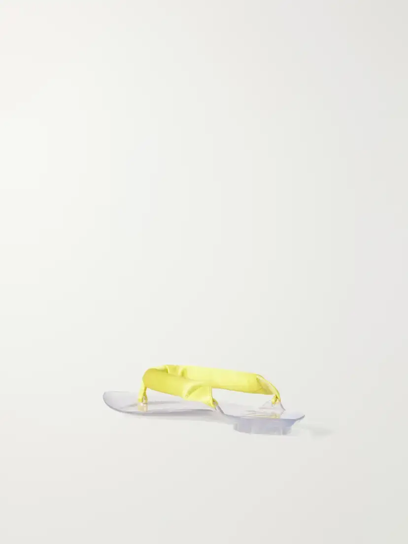 ALAÏA Invisible Jelly Satin-trimmed Sandals | Thumbnail 3