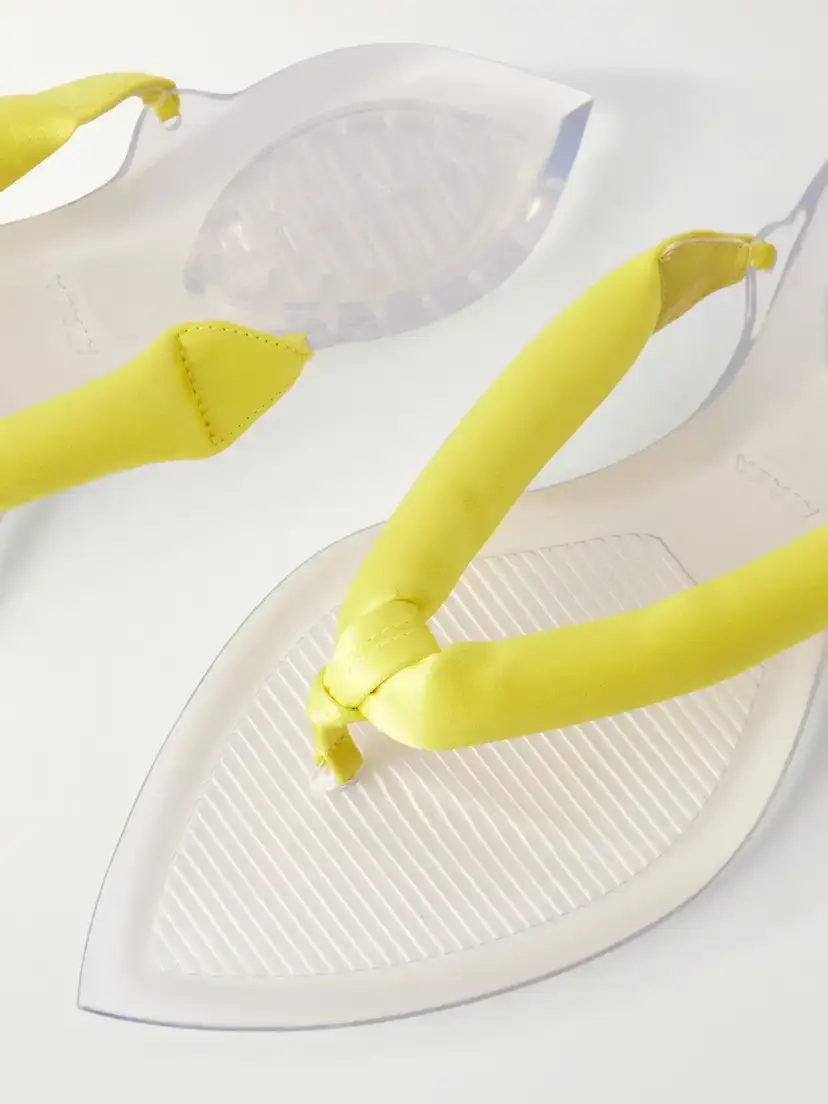 ALAÏA Invisible Jelly Satin-trimmed Sandals | Thumbnail 5