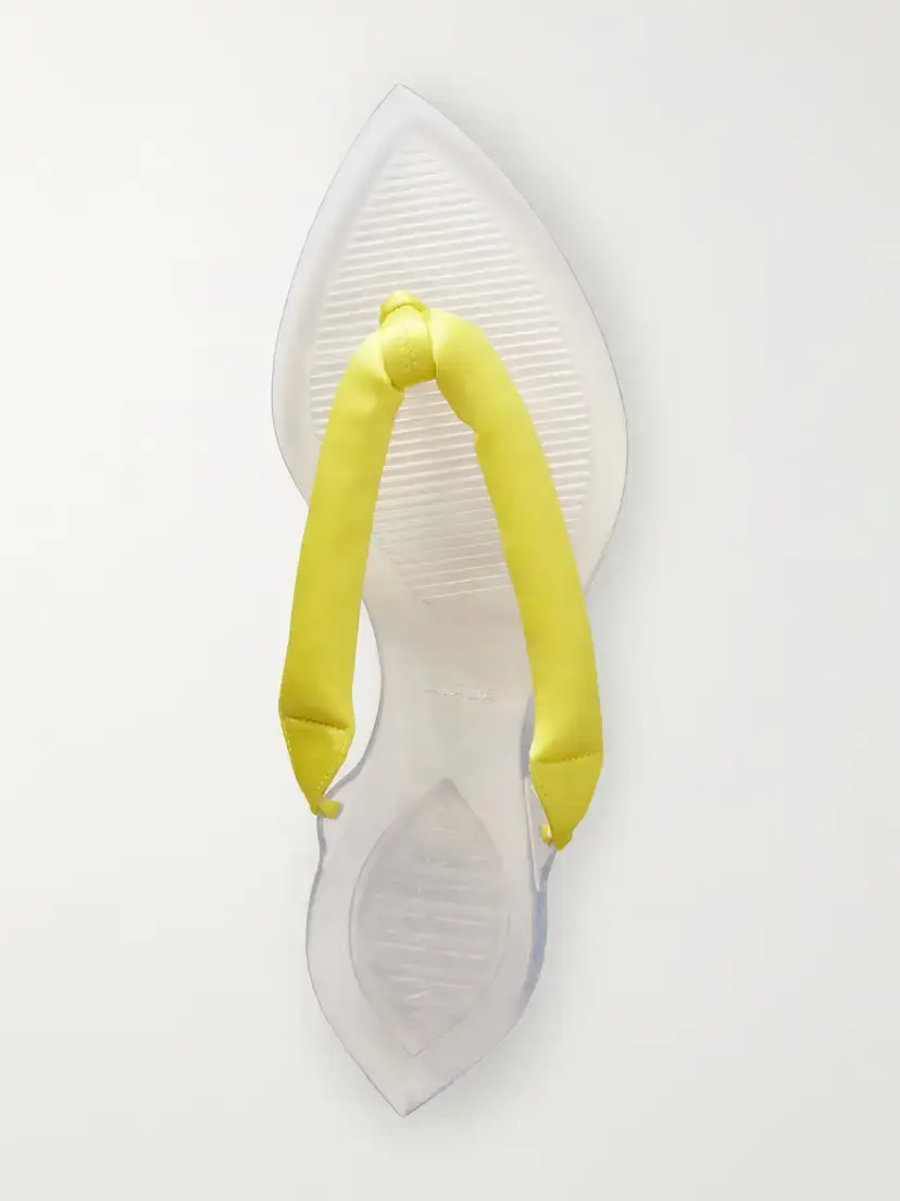 ALAÏA Invisible Jelly Satin-trimmed Sandals | Thumbnail 6