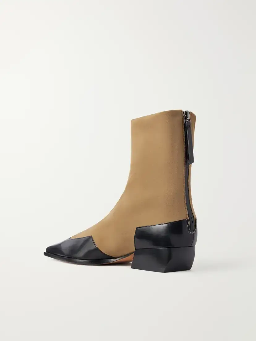 Emme Parsons Western Minori Leather-trimmed Stretch-grosgrain Ankle Boots | Thumbnail 3 Emme Parsons Western Minori Leather-trimmed Stretch-grosgrain Ankle Boots | Thumbnail 3