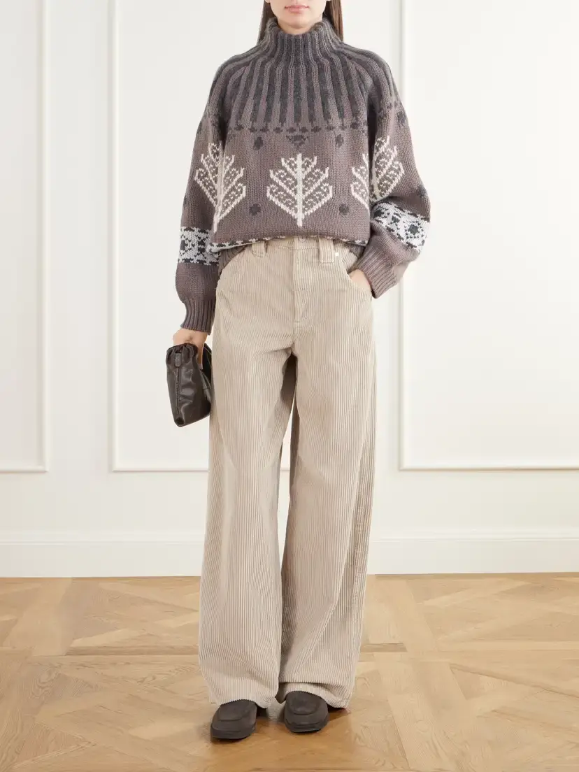 Brunello Cucinelli Cotton-corduroy Wide-leg Pants | Thumbnail 2 Brunello Cucinelli Cotton-corduroy Wide-leg Pants | Thumbnail 2