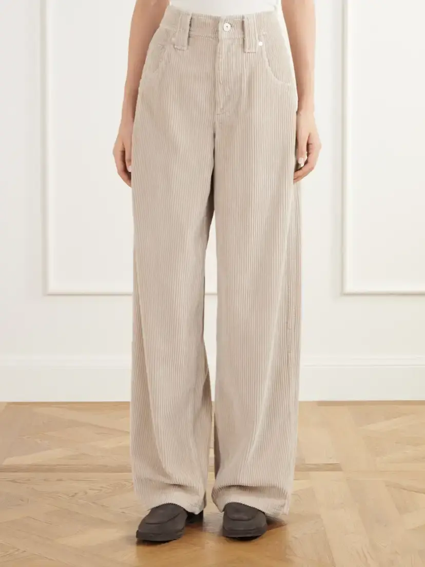 Brunello Cucinelli Cotton-corduroy Wide-leg Pants | Thumbnail 3 Brunello Cucinelli Cotton-corduroy Wide-leg Pants | Thumbnail 3