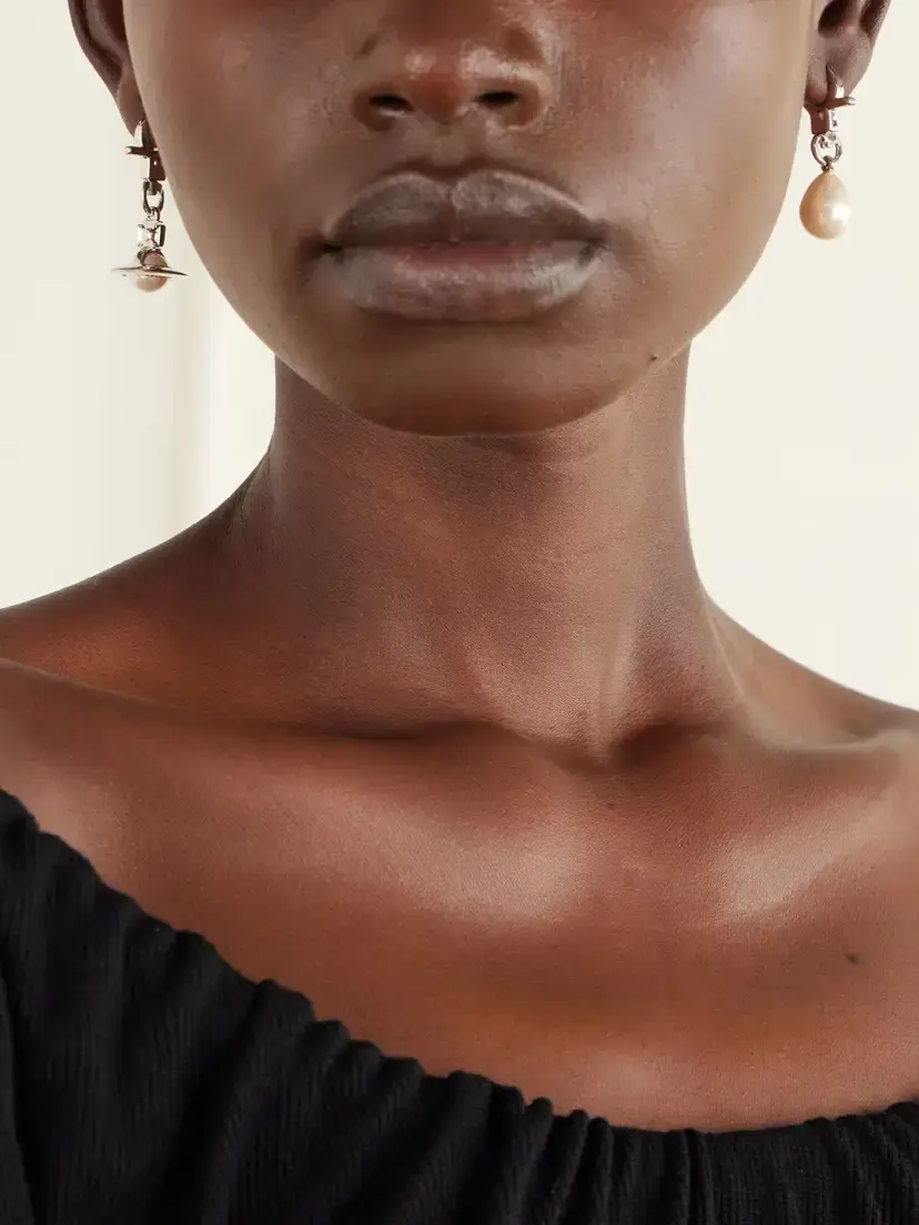 Vivienne Westwood Claude Embellished Silver-tone Earrings | Thumbnail 2 Vivienne Westwood Claude Embellished Silver-tone Earrings | Thumbnail 2