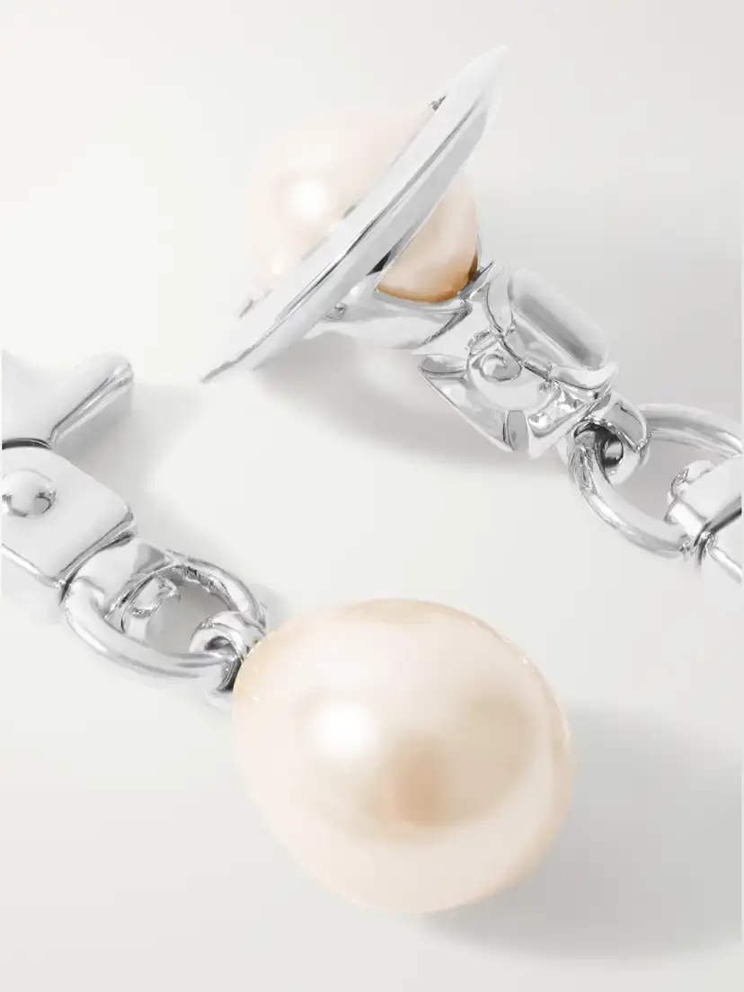 Vivienne Westwood Claude Embellished Silver-tone Earrings | Thumbnail 4 Vivienne Westwood Claude Embellished Silver-tone Earrings | Thumbnail 4