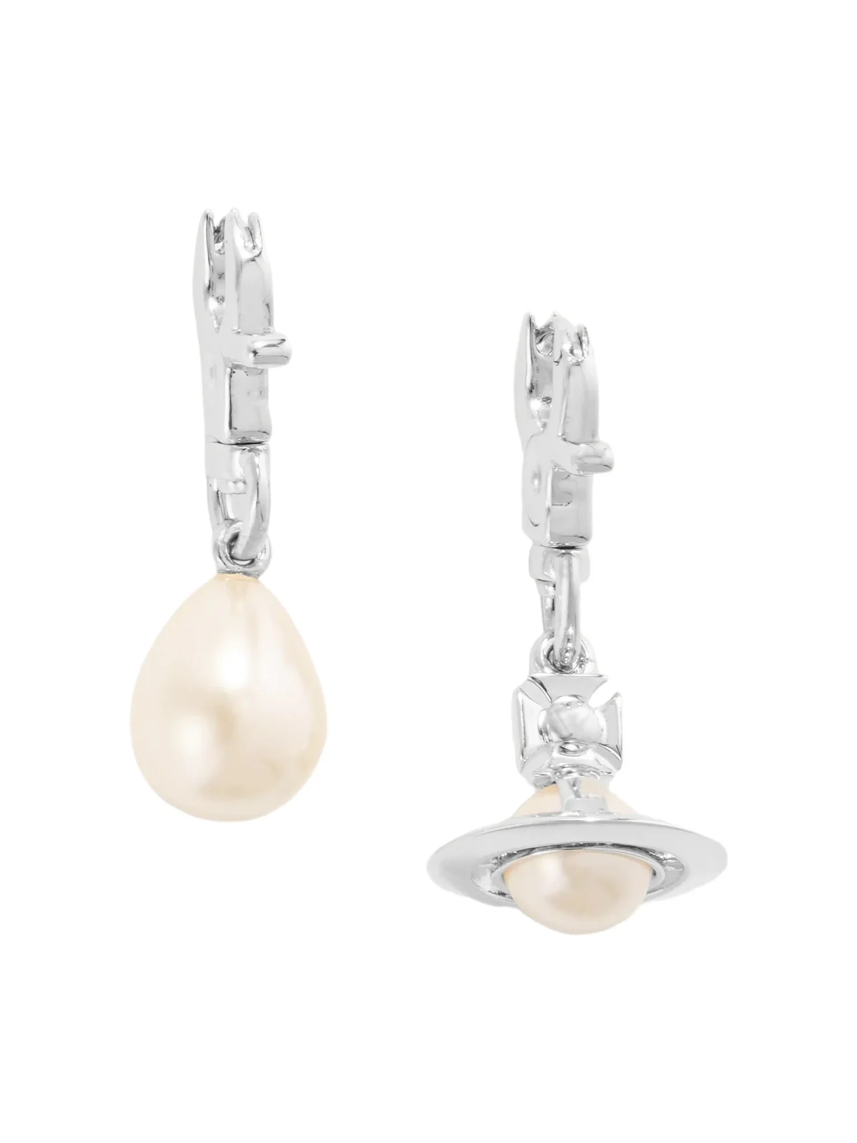 Vivienne Westwood Claude Embellished Silver-tone Earrings