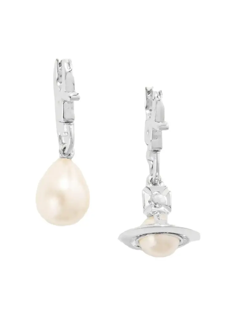 Claude Embellished Silver-tone Earrings Claude Embellished Silver-tone Earrings