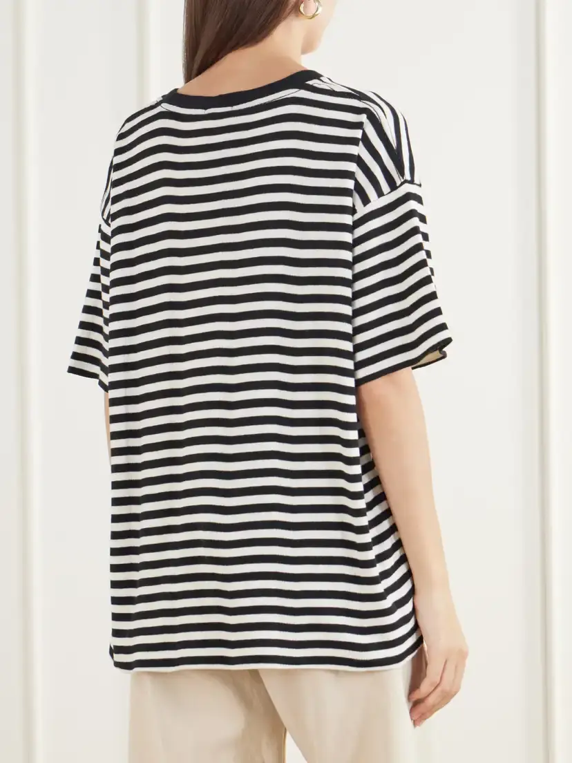 BODE Rodeo Printed Striped Cotton-jersey T-shirt | Thumbnail 4 BODE Rodeo Printed Striped Cotton-jersey T-shirt | Thumbnail 4
