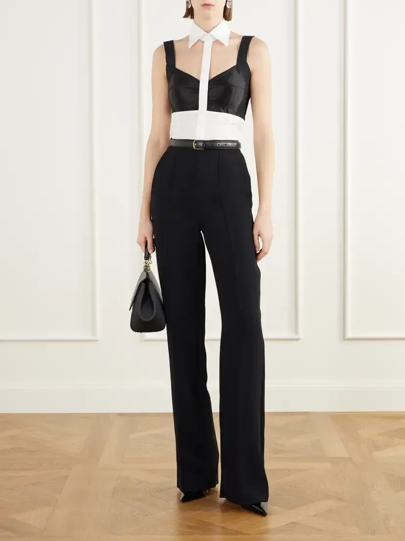 Dolce & Gabbana Deconstructed Cotton-poplin Halterneck Shirt | Thumbnail 2 Dolce & Gabbana Deconstructed Cotton-poplin Halterneck Shirt | Thumbnail 2