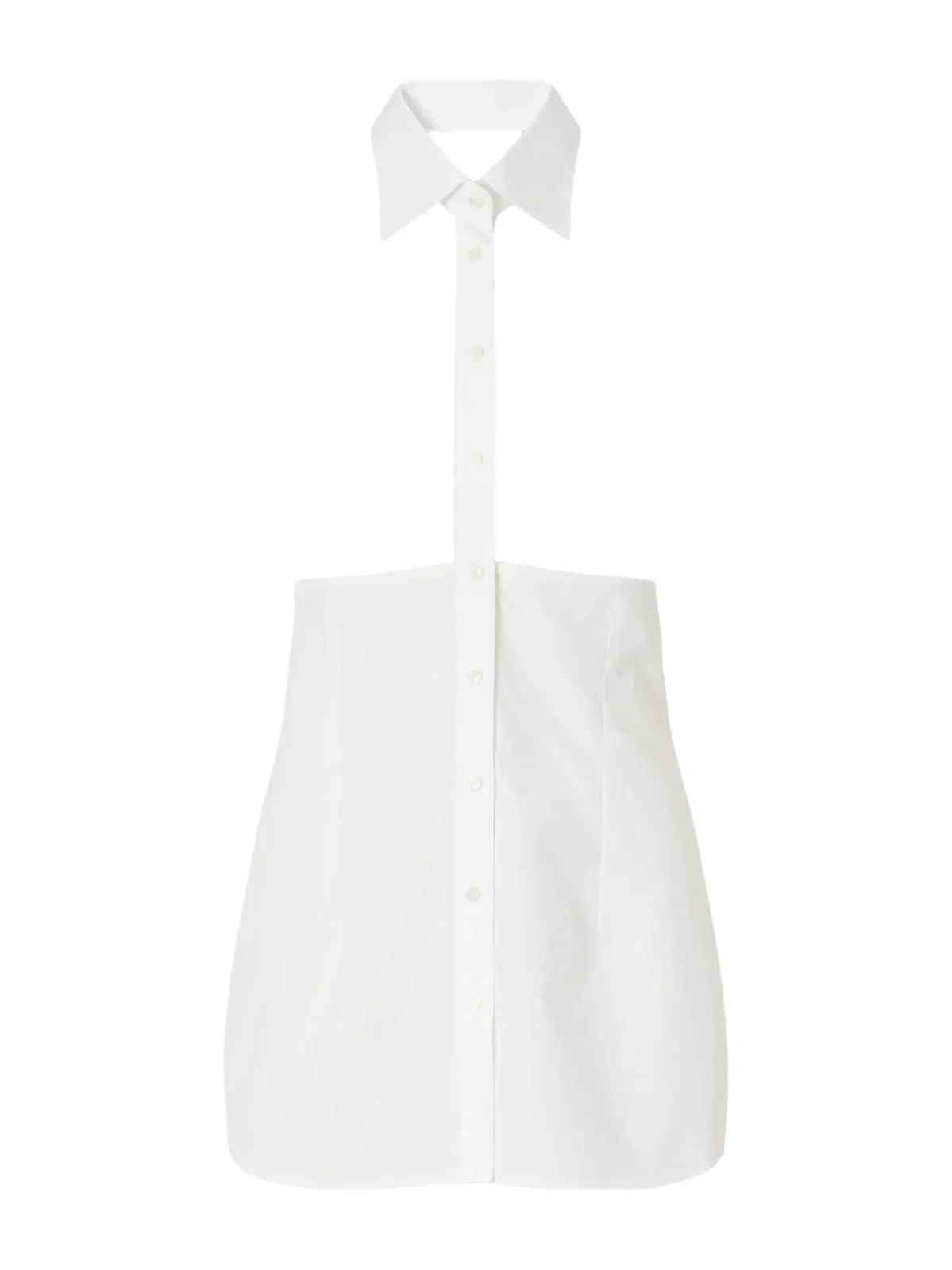 Dolce & Gabbana Deconstructed Cotton-poplin Halterneck Shirt