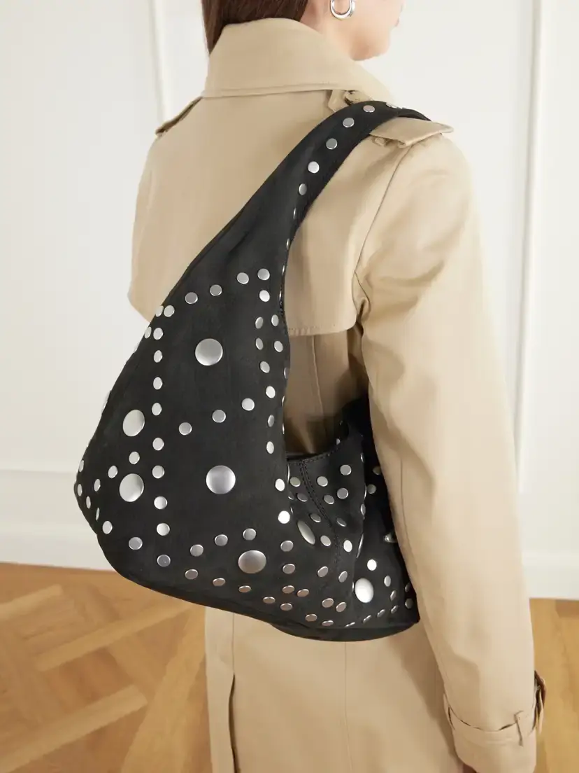 Vivienne Westwood Ellie Studded Nubuck Shoulder Bag | Thumbnail 4 Vivienne Westwood Ellie Studded Nubuck Shoulder Bag | Thumbnail 4