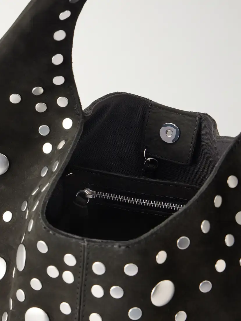 Vivienne Westwood Ellie Studded Nubuck Shoulder Bag | Thumbnail 6 Vivienne Westwood Ellie Studded Nubuck Shoulder Bag | Thumbnail 6