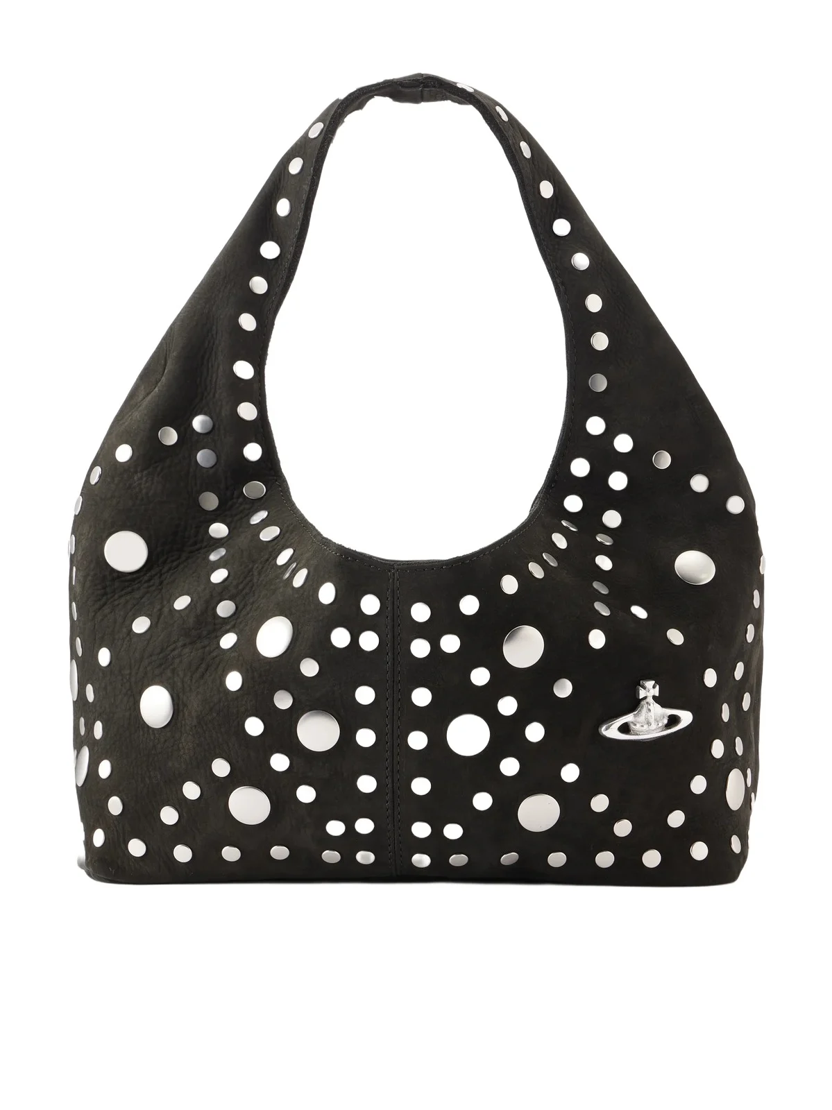 Vivienne Westwood Ellie Studded Nubuck Shoulder Bag