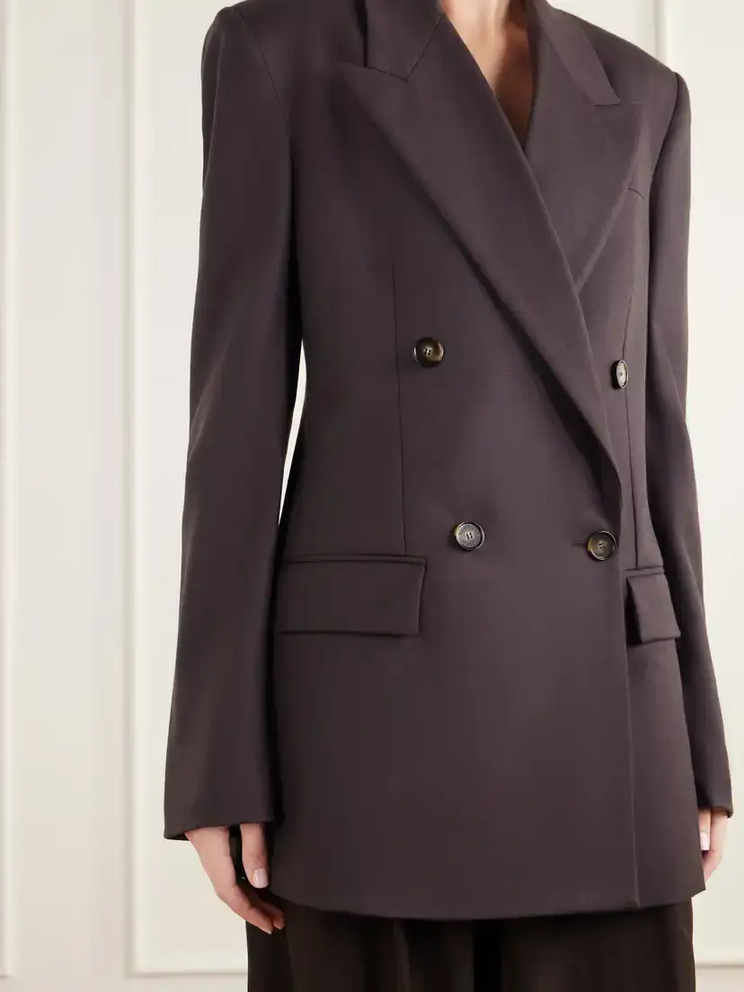Stella McCartney Double-breasted Wool-flannel Blazer | Thumbnail 4