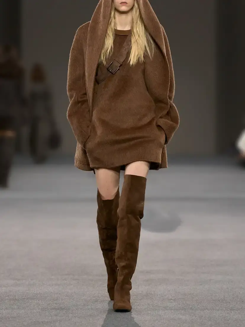 Max Mara Golf Belted Camel-hair And Mohair-blend Coat - Brown | Thumbnail 6 Max Mara Golf Belted Camel-hair And Mohair-blend Coat - Brown | Thumbnail 6