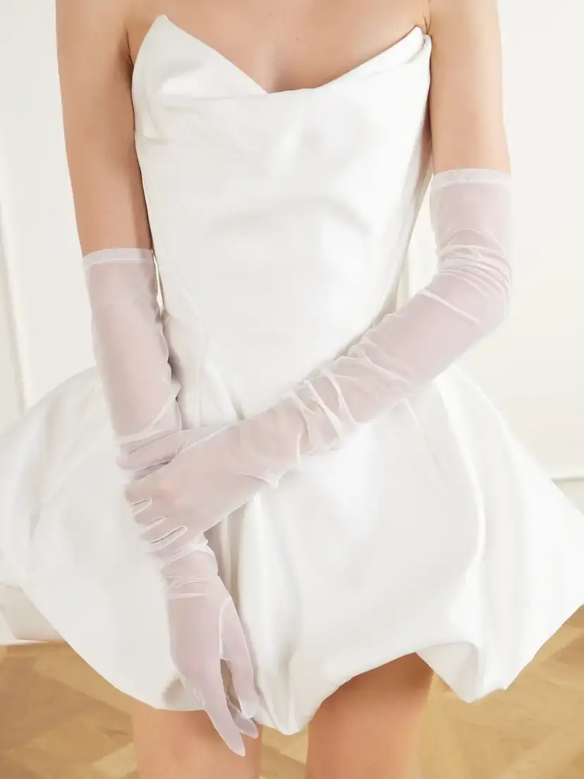 Vivienne Westwood Peekaboo Embellished Tulle Gloves | Thumbnail 2 Vivienne Westwood Peekaboo Embellished Tulle Gloves | Thumbnail 2