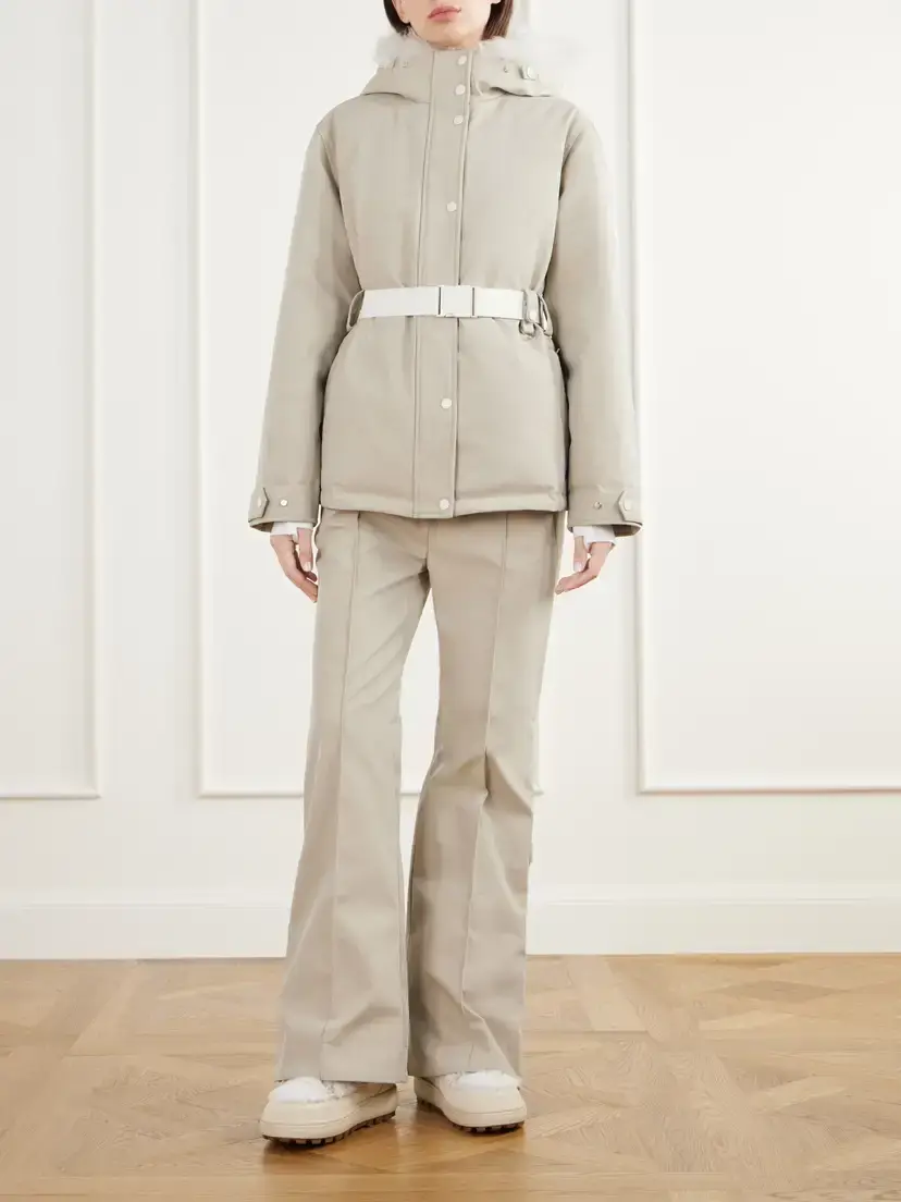 Yves Salomon Shearling-trimmed Twill Down Ski Jacket | Thumbnail 2 Yves Salomon Shearling-trimmed Twill Down Ski Jacket | Thumbnail 2