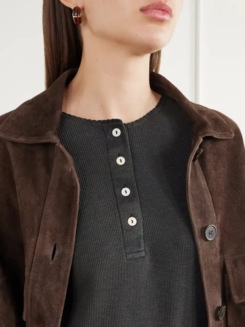 RRL Waffle-knit Cotton-blend Henley Top | Thumbnail 5 RRL Waffle-knit Cotton-blend Henley Top | Thumbnail 5