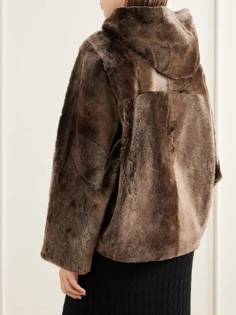Yves Salomon Hooded Shearling Jacket | Thumbnail 4