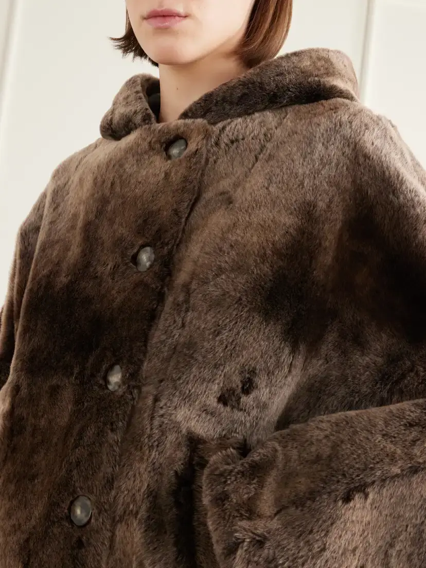 Yves Salomon Hooded Shearling Jacket | Thumbnail 5