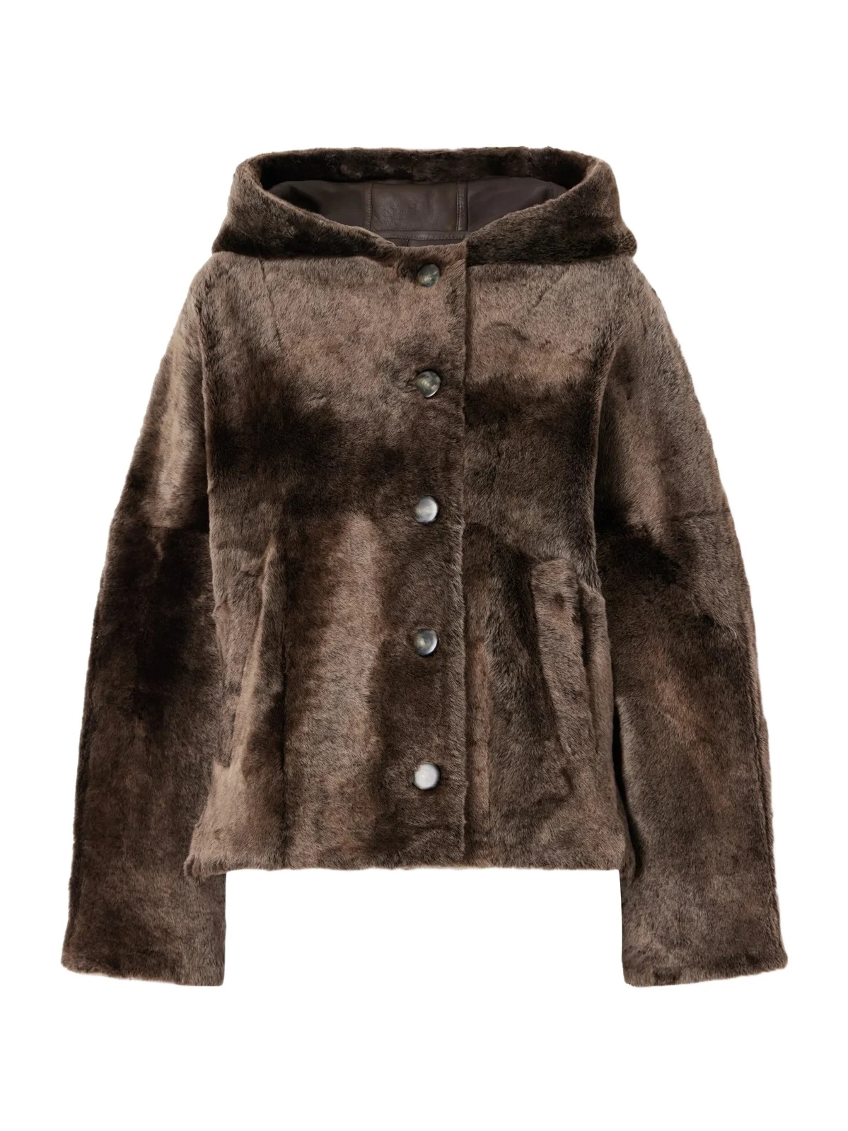 Hooded Shearling Jacket Hooded Shearling Jacket