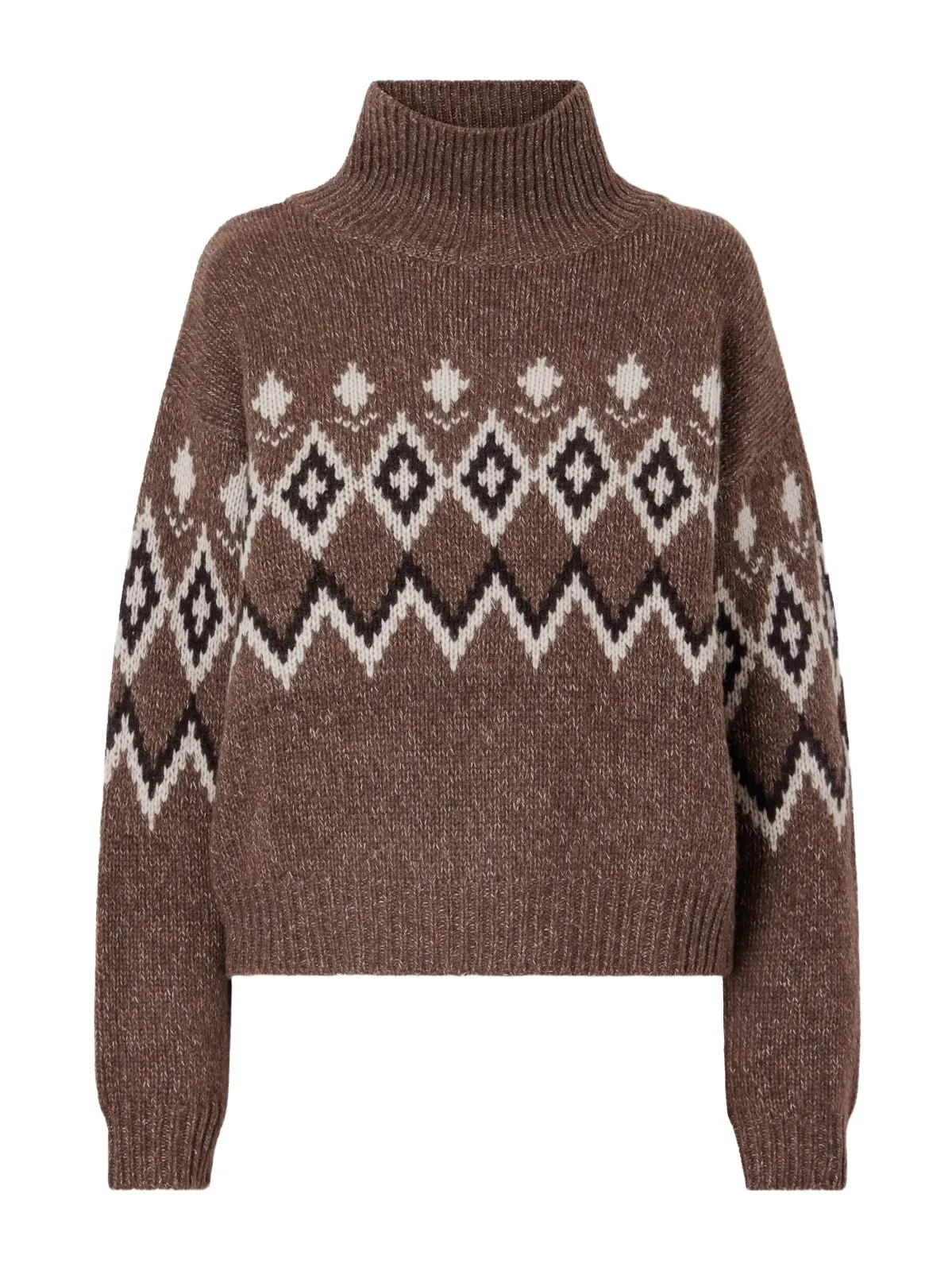 Gudrun Fair Isle Cashmere Turtleneck Sweater Gudrun Fair Isle Cashmere Turtleneck Sweater