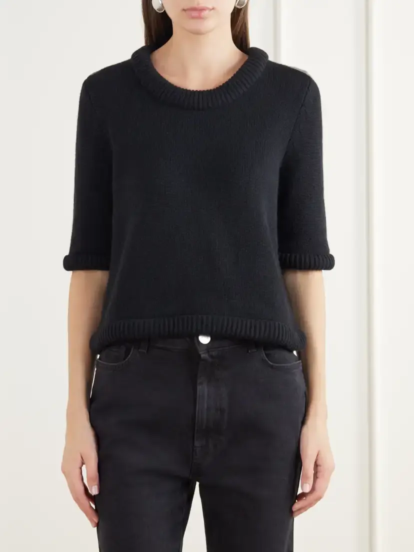Lisa Yang Alathea Rib-trimmed Cashmere Sweater | Thumbnail 3 Lisa Yang Alathea Rib-trimmed Cashmere Sweater | Thumbnail 3