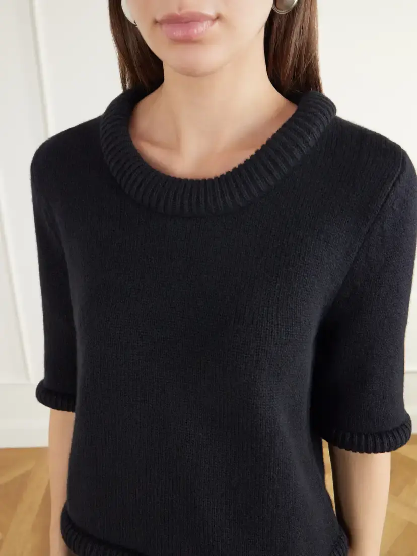 Lisa Yang Alathea Rib-trimmed Cashmere Sweater | Thumbnail 5 Lisa Yang Alathea Rib-trimmed Cashmere Sweater | Thumbnail 5