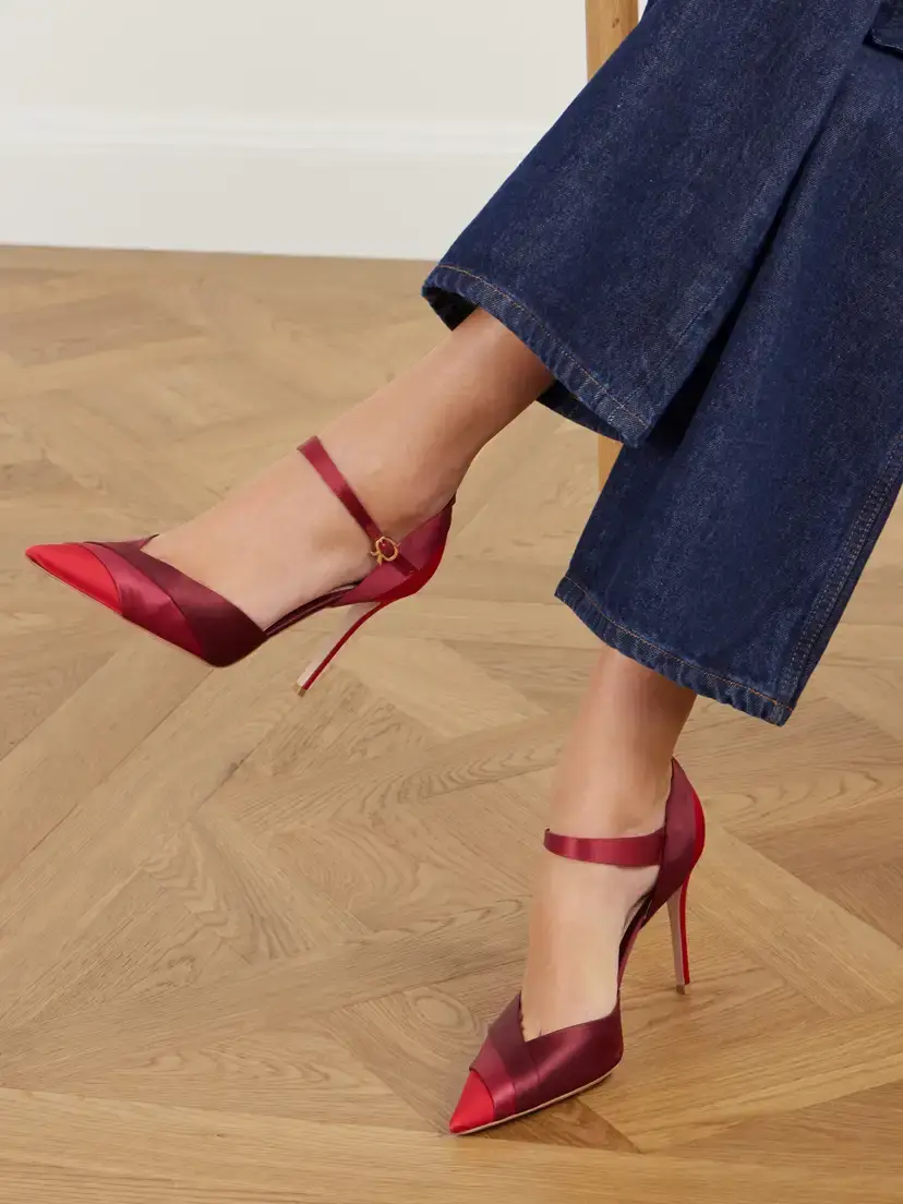 Gianvito Rossi 95 Crepe-satin Pumps | Thumbnail 2 Gianvito Rossi 95 Crepe-satin Pumps | Thumbnail 2