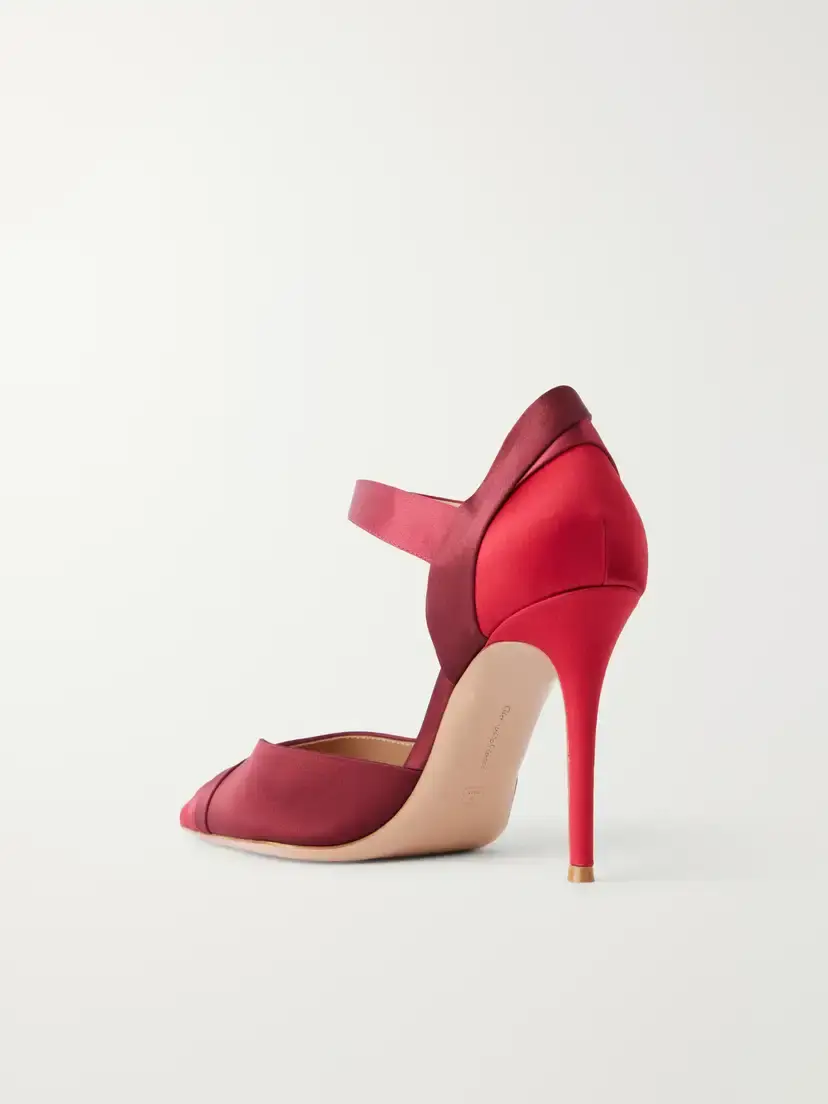 Gianvito Rossi 95 Crepe-satin Pumps | Thumbnail 3 Gianvito Rossi 95 Crepe-satin Pumps | Thumbnail 3