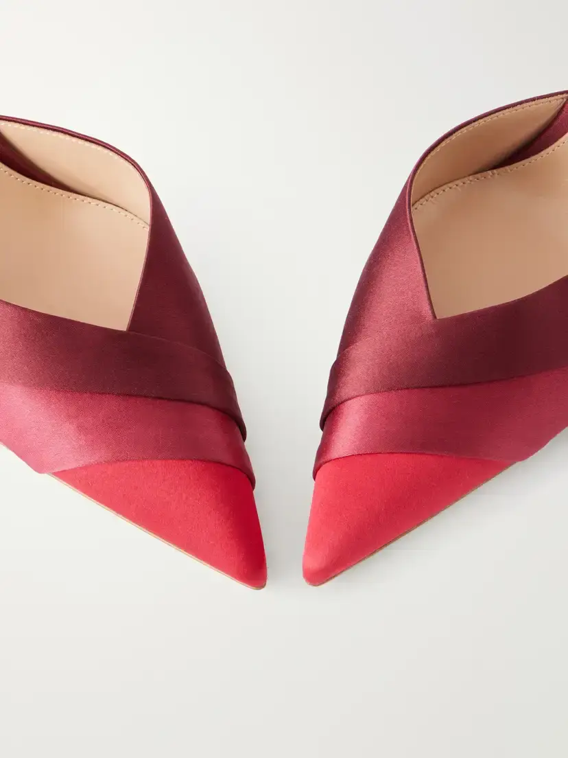 Gianvito Rossi 95 Crepe-satin Pumps | Thumbnail 5 Gianvito Rossi 95 Crepe-satin Pumps | Thumbnail 5