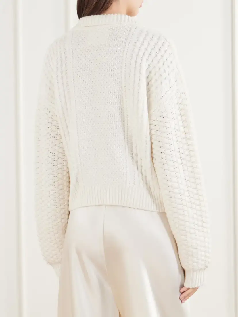 Lisa Yang Becs Cable-knit Cashmere Cardigan | Thumbnail 3