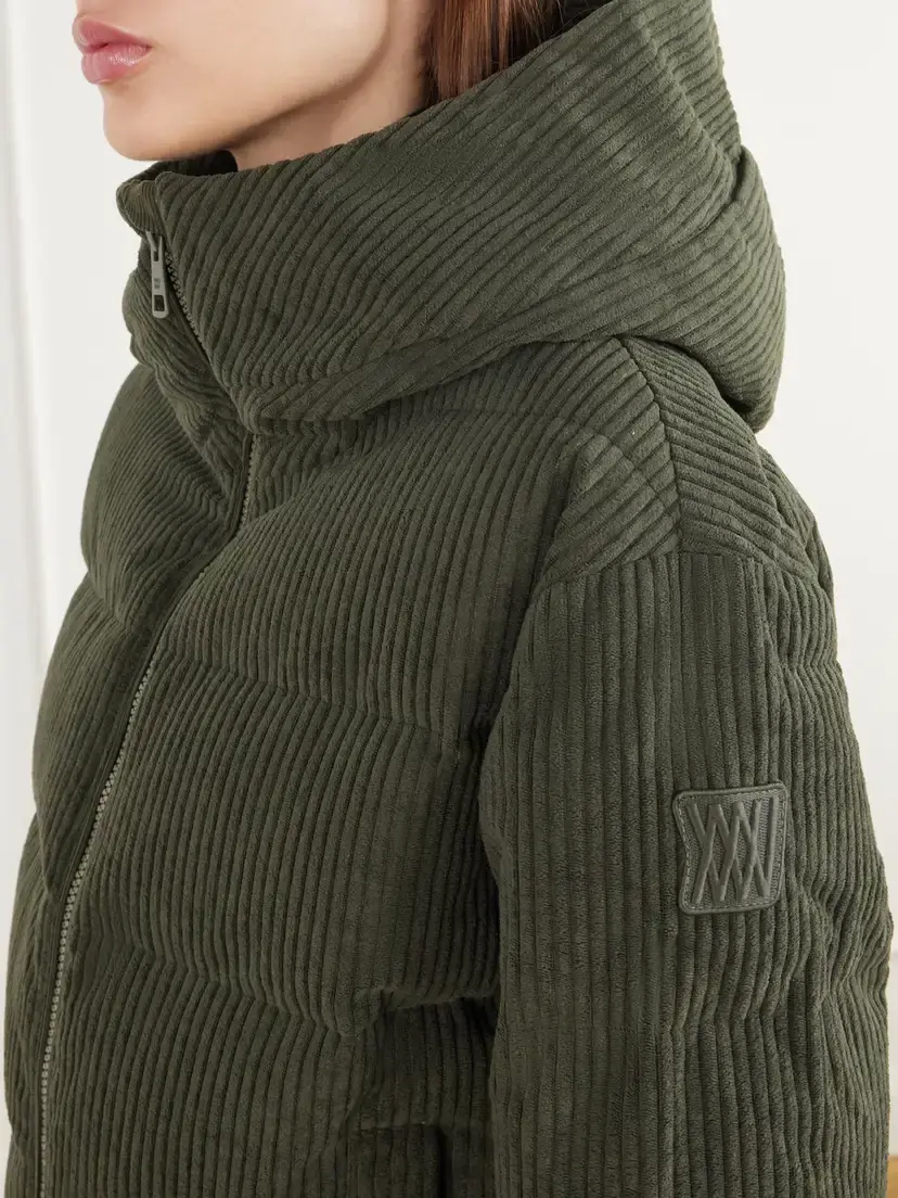 We Norwegians Britt Hooded Quilted Corduroy Padded Ski Jacket | Thumbnail 5 We Norwegians Britt Hooded Quilted Corduroy Padded Ski Jacket | Thumbnail 5