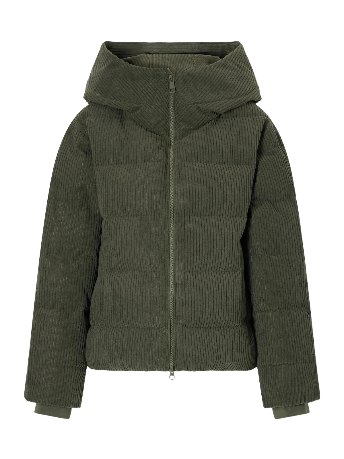 We Norwegians Britt Hooded Quilted Corduroy Padded Ski Jacket