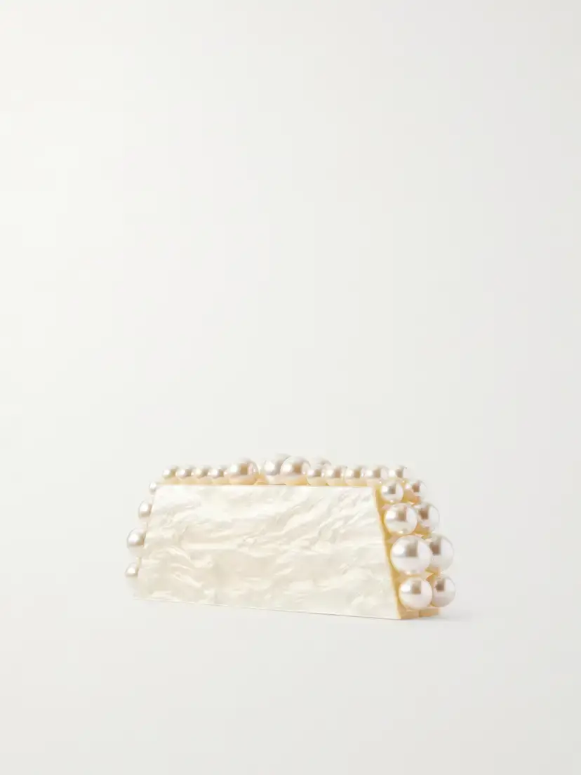 Cult Gaia Eos Lungo Pearl-effect Resin Clutch | Thumbnail 4 Cult Gaia Eos Lungo Pearl-effect Resin Clutch | Thumbnail 4