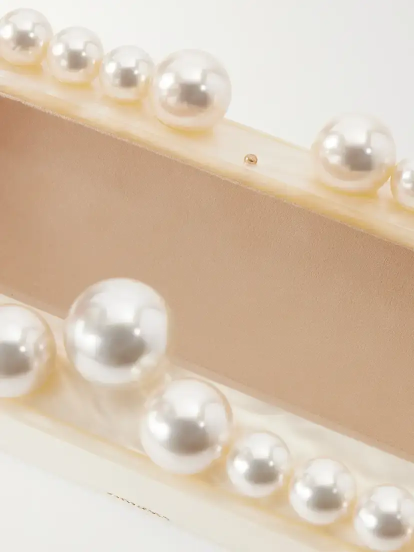 Cult Gaia Eos Lungo Pearl-effect Resin Clutch | Thumbnail 6 Cult Gaia Eos Lungo Pearl-effect Resin Clutch | Thumbnail 6