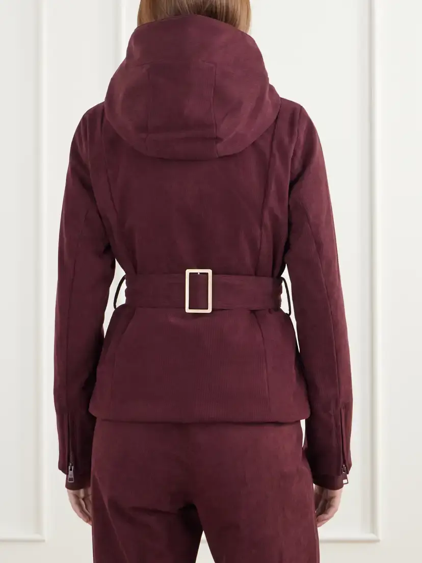 We Norwegians Britt Tailored Hooded Belted Padded Corduroy Ski Jacket | Thumbnail 4 We Norwegians Britt Tailored Hooded Belted Padded Corduroy Ski Jacket | Thumbnail 4