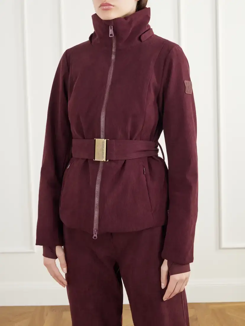 We Norwegians Britt Tailored Hooded Belted Padded Corduroy Ski Jacket | Thumbnail 6 We Norwegians Britt Tailored Hooded Belted Padded Corduroy Ski Jacket | Thumbnail 6