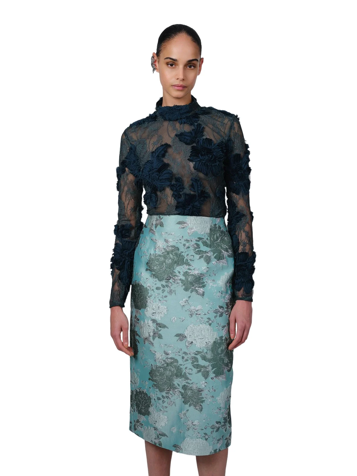 The Freja top in teal The Freja top in teal