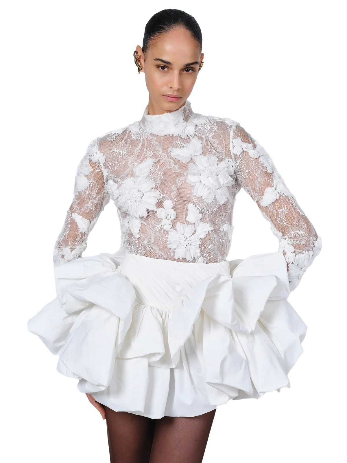 The Freja top in white The Freja top in white