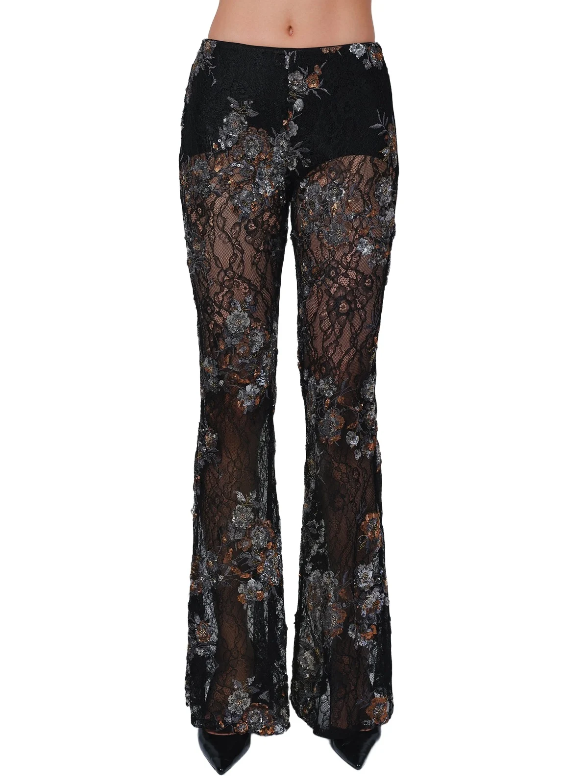 Aknvas The Lennon pants in embroidered lace