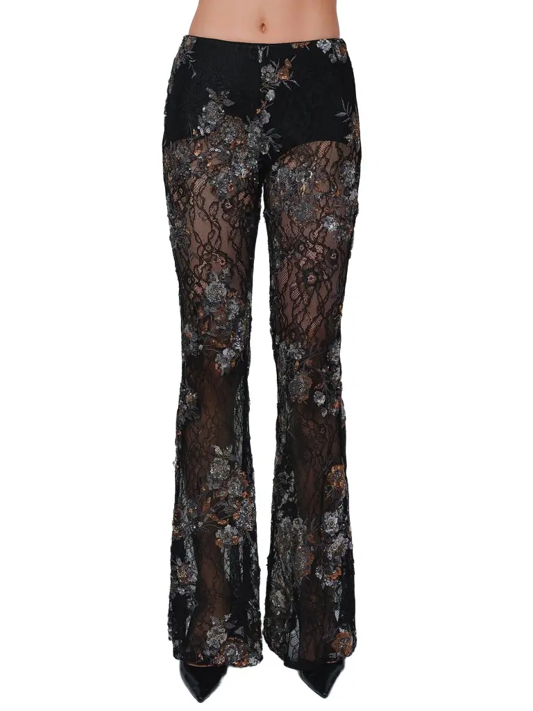 Aknvas The Lennon pants in embroidered lace